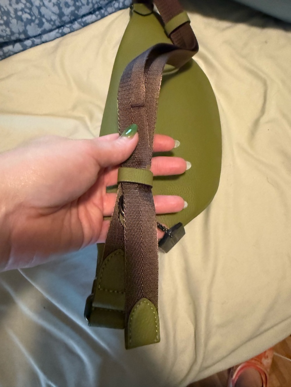 Coach Leatherware Olive Green Pebbled Leather Belt Bag - Picture 5 of 6